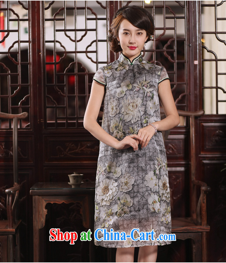 Bird lovers of dull since Tim Hong Kong 2015 New Silk Cheongsam dress 100% sauna silk loose video thin dresses QD 765 figure XXL pictures, price, brand platters! Elections are good character, the national distribution, so why buy now enjoy more preferential! Health