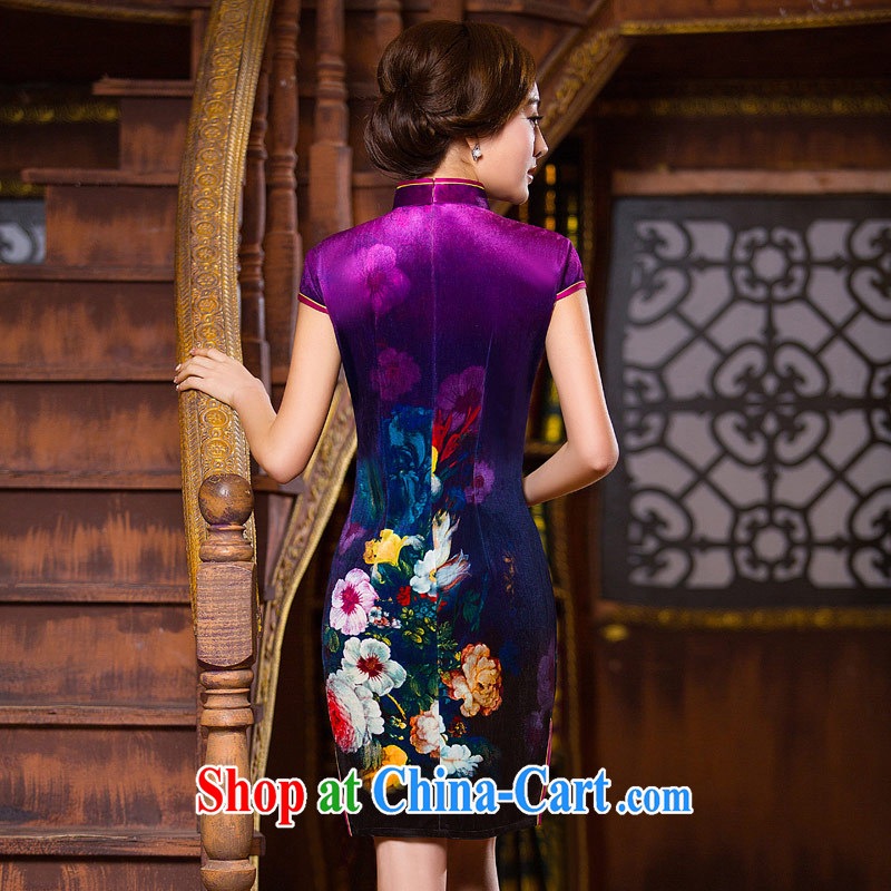 Love Life antique Chinese 2015 new upscale silk cultivation daily improved graphics thin sexy outfit purple XXL, love life, and shopping on the Internet