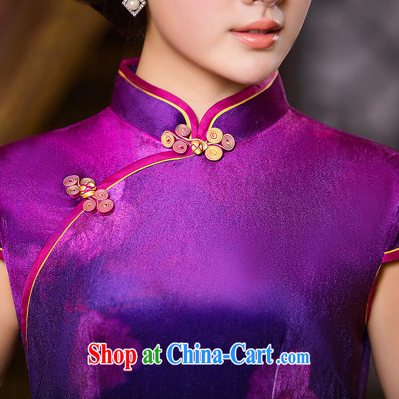 Love Life antique Chinese 2015 new upscale silk cultivation daily improved graphics thin sexy outfit purple XXL, love life, and shopping on the Internet