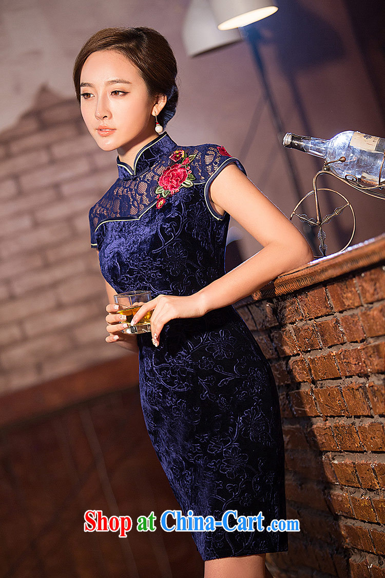 Love Life, for Chinese 2015 summer new Lace Embroidery beauty graphics thin dresses wine red XXL pictures, price, brand platters! Elections are good character, the national distribution, so why buy now enjoy more preferential! Health