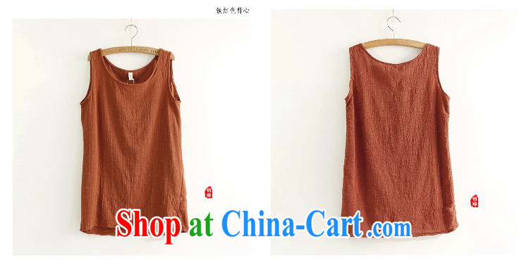 Orange Ngai advisory committee * 2015 summer new cotton the vest long skirt Kit ethnic wind loose the code arts T-shirt white vest L pictures, price, brand platters! Elections are good character, the national distribution, so why buy now enjoy more preferential! Health