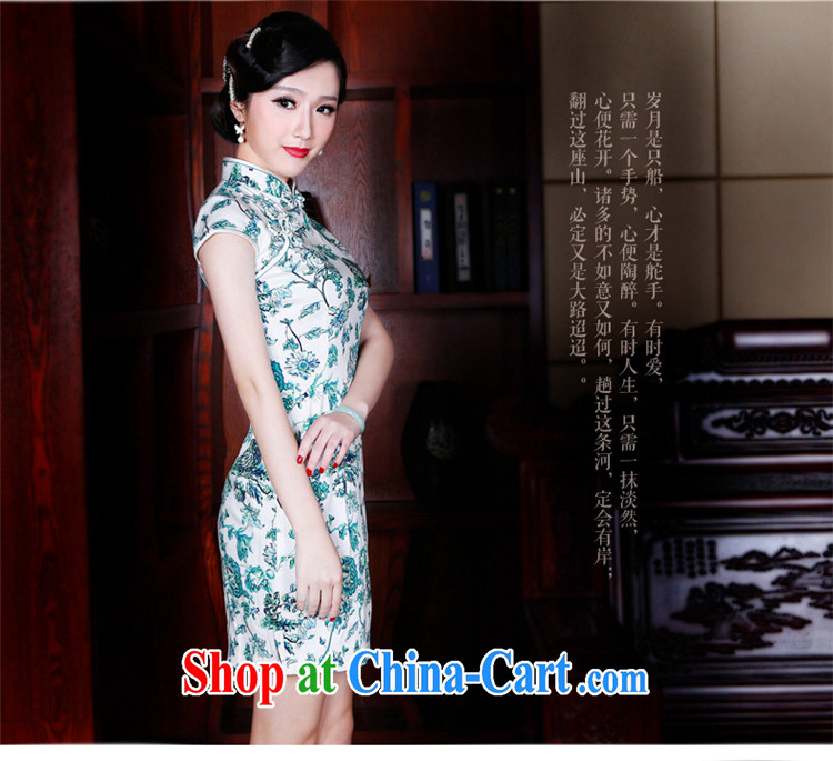 Unwind after the 2015 summer new cheongsam dress stylish improved retro beauty style dresses 5204 new 5204 green XXL pictures, price, brand platters! Elections are good character, the national distribution, so why buy now enjoy more preferential! Health