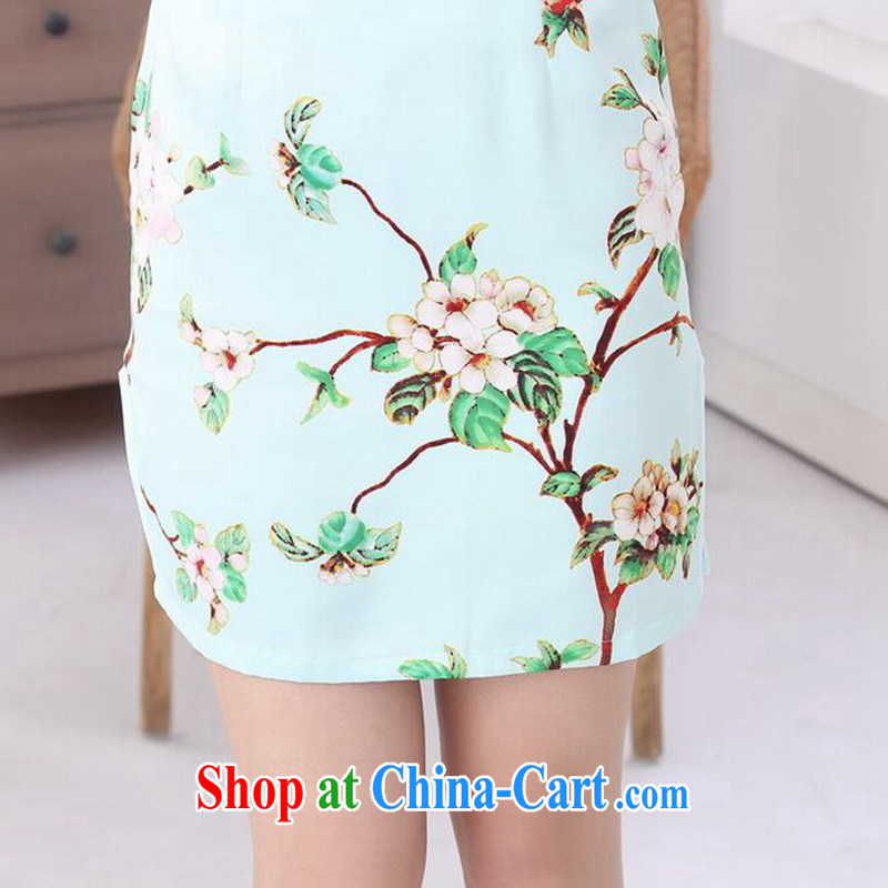 Take the Ms. summer outfit with new Chinese Chinese improved, for a tight silk retro elegant short cheongsam dress such as the color 2 XL, spend figure, shopping on the Internet