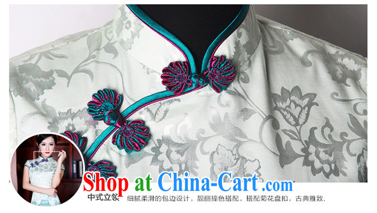Wind turbine sporting cheongsam dress improved modern day Chinese Dress style stylish and elegant Chinese qipao 5234 5234 fancy XXL pictures, price, brand platters! Elections are good character, the national distribution, so why buy now enjoy more preferential! Health