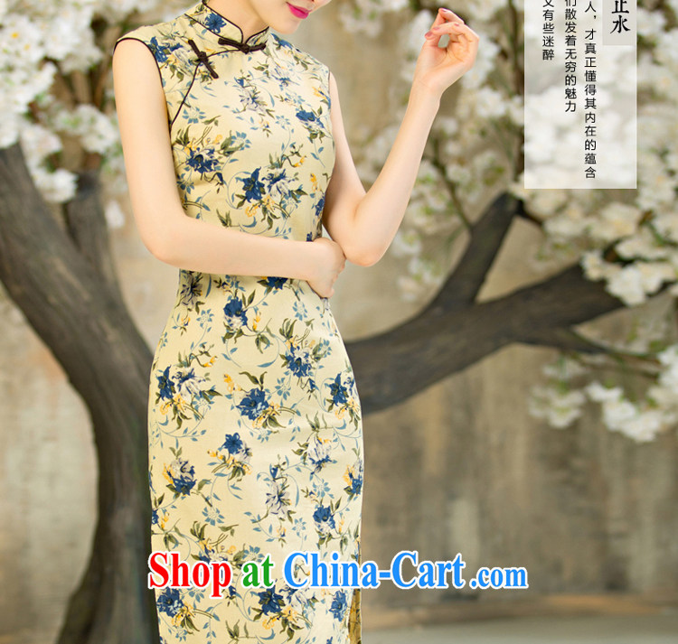 pro-am, new 2015 improved fashion cheongsam dress daily retro summer short Ms. cotton, the cheongsam dress short 2 XL pictures, price, brand platters! Elections are good character, the national distribution, so why buy now enjoy more preferential! Health