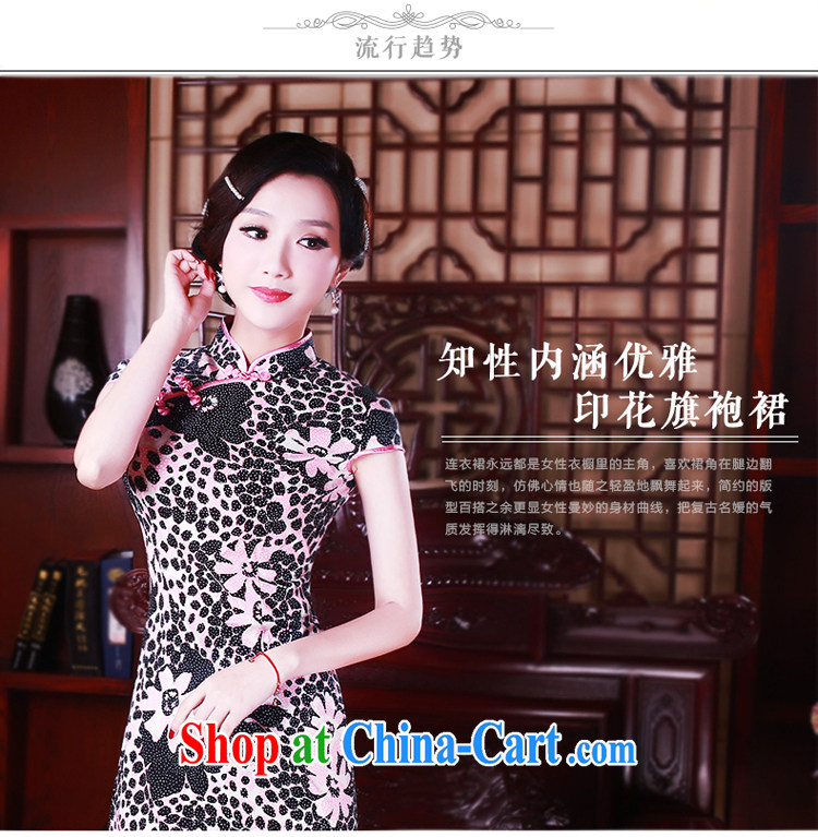Ruyi style in a new, 2014 summer cheongsam dress stylish stamp duty cotton daily retro dresses 0230 new 0230 fancy XL pictures, price, brand platters! Elections are good character, the national distribution, so why buy now enjoy more preferential! Health