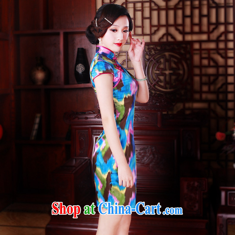 Wind Sporting Goods day 5 color Chinese stamp retro, stylish improved cheongsam dress 2082 new 2082 XL suit, sporting, wind, and shopping on the Internet