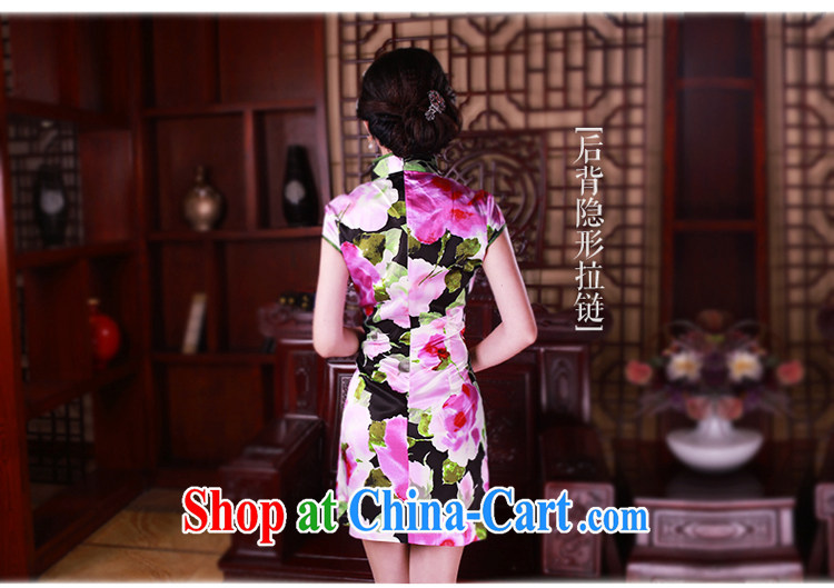 ruyi, 2015 new stylish improved cheongsam summer silk Trim Skirt outfit is hard-pressed for the 2112 new 2112 fancy M pictures, price, brand platters! Elections are good character, the national distribution, so why buy now enjoy more preferential! Health