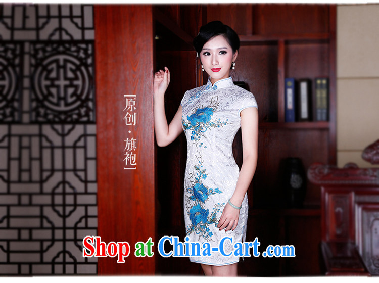 ruyi, 2015 new spring and summer cotton dresses retro style improved cheongsam embroidery cheongsam dress 3031 new 3031 saffron XXL pictures, price, brand platters! Elections are good character, the national distribution, so why buy now enjoy more preferential! Health