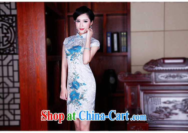 ruyi, 2015 new spring and summer cotton dresses retro style improved cheongsam embroidery cheongsam dress 3031 new 3031 saffron XXL pictures, price, brand platters! Elections are good character, the national distribution, so why buy now enjoy more preferential! Health