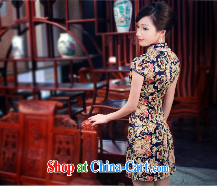Ruyi is 2015, new spring and summer, cotton dresses and stylish improved short, short-sleeved dresses 4011 new 4011 fancy XXL pictures, price, brand platters! Elections are good character, the national distribution, so why buy now enjoy more preferential! Health