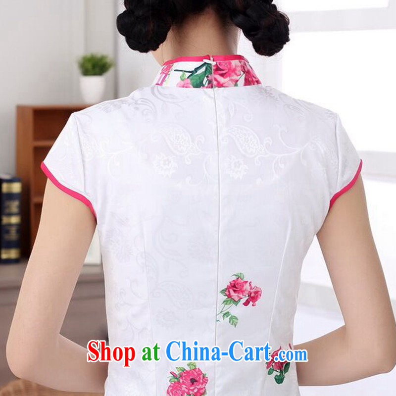 spend the summer with new female cheongsam Chinese Chinese improved, for a tight jacquard cotton style short cheongsam dress such as the color 2 XL, spend figure, and shopping on the Internet