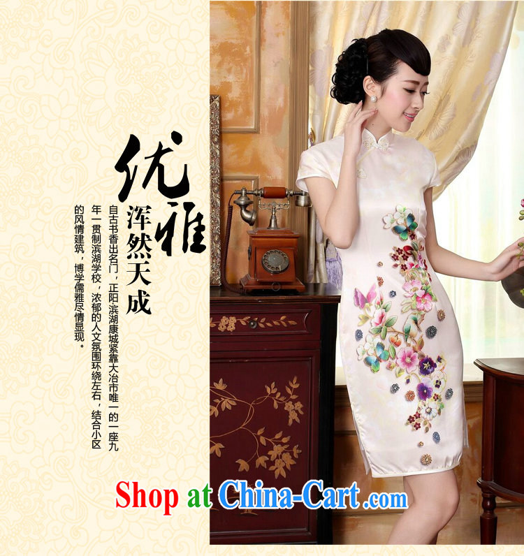 Dan smoke new summer colors of autumn Peony heavy silk positioning poster sauna silk stretch Satin dinner short cheongsam dress Wan-Kennedy Peony 2 XL pictures, price, brand platters! Elections are good character, the national distribution, so why buy now enjoy more preferential! Health