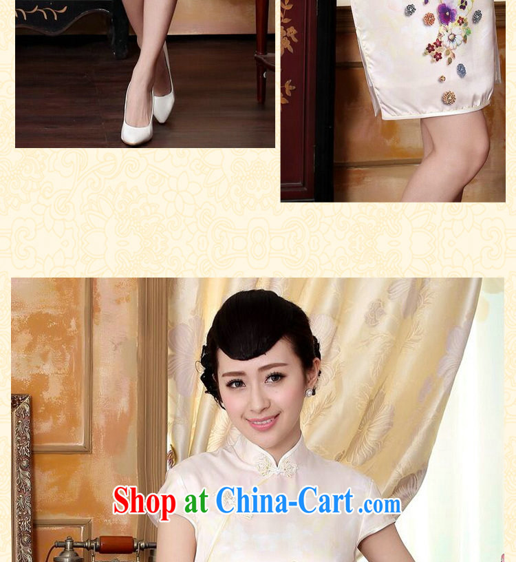 Take the new summer colors of autumn Peony heavy silk positioning poster sauna silk stretch Satin dinner short cheongsam dress Wan-Kennedy Peony 2 XL pictures, price, brand platters! Elections are good character, the national distribution, so why buy now enjoy more preferential! Health
