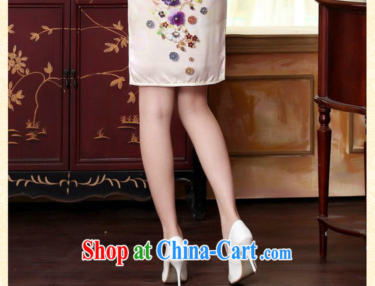 Take the new summer colors of autumn Peony heavy silk positioning poster sauna silk stretch Satin dinner short cheongsam dress Wan-Kennedy Peony 2 XL pictures, price, brand platters! Elections are good character, the national distribution, so why buy now enjoy more preferential! Health