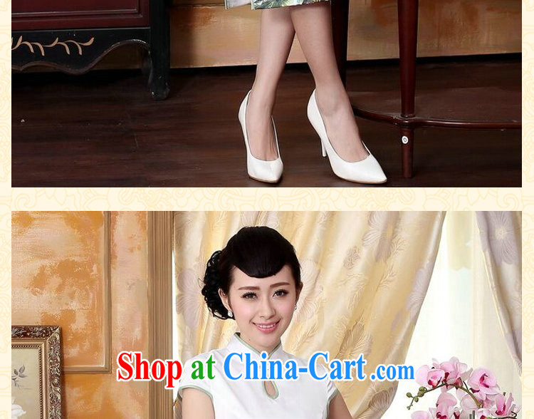 spend the summer new female qipao Cheong Wa Dae Lin water droplets I should be grateful if you short-sleeved in cultivating long double dinner cheongsam dress such as the color 2 XL pictures, price, brand platters! Elections are good character, the national distribution, so why buy now enjoy more preferential! Health