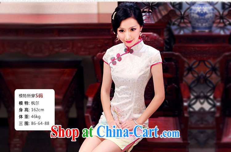 ruyi, 2015 new cheongsam dress stamp stylish improved short cheongsam beauty dresses 4906 new 4906 fancy XXL pictures, price, brand platters! Elections are good character, the national distribution, so why buy now enjoy more preferential! Health
