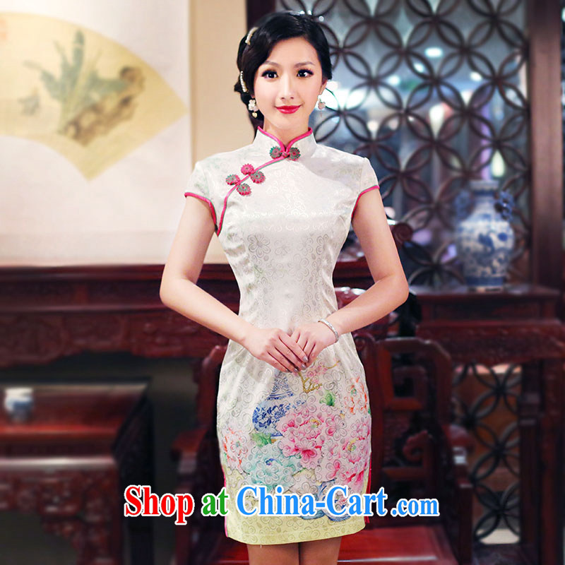 Unwind after the 2015 new cheongsam dress stamp duty and stylish improved short, cultivating cheongsam dress 4906 new 4906 fancy XXL sporting, wind, shopping on the Internet
