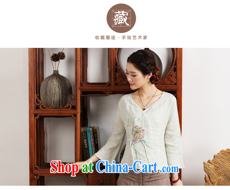 2015 marks new summer hand-painted linen Ethnic Wind Han-retro art, T-shirt (meticulous Lotus -- White XXL pictures, price, brand platters! Elections are good character, the national distribution, so why buy now enjoy more preferential! Health