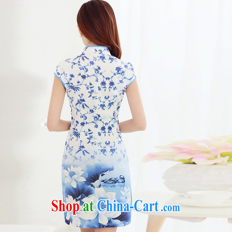 Yet the 2015 women dresses spring and summer with improved stylish short retro dresses dresses daily dress cheongsam dress further skirt picture color s, M 2 monline, shopping on the Internet