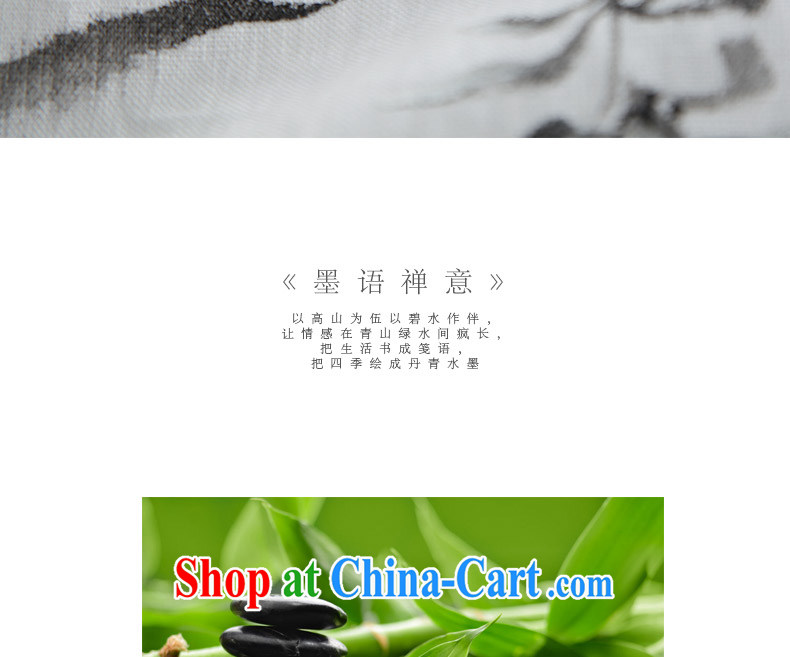 Ink improved Chinese Ethnic Wind cotton Ma shirt retro hand-painted art tea serving Chinese Han-T-shirt ladies white S - pre-sale 5 Days pictures, price, brand platters! Elections are good character, the national distribution, so why buy now enjoy more preferential! Health