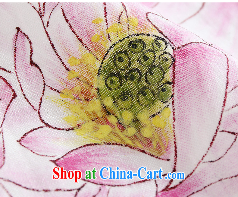 Ink 2015 new Chinese wind hand-painted Lotus cotton Ma retreat serving female Chinese improved Chinese female, served female white XXL pictures, price, brand platters! Elections are good character, the national distribution, so why buy now enjoy more preferential! Health