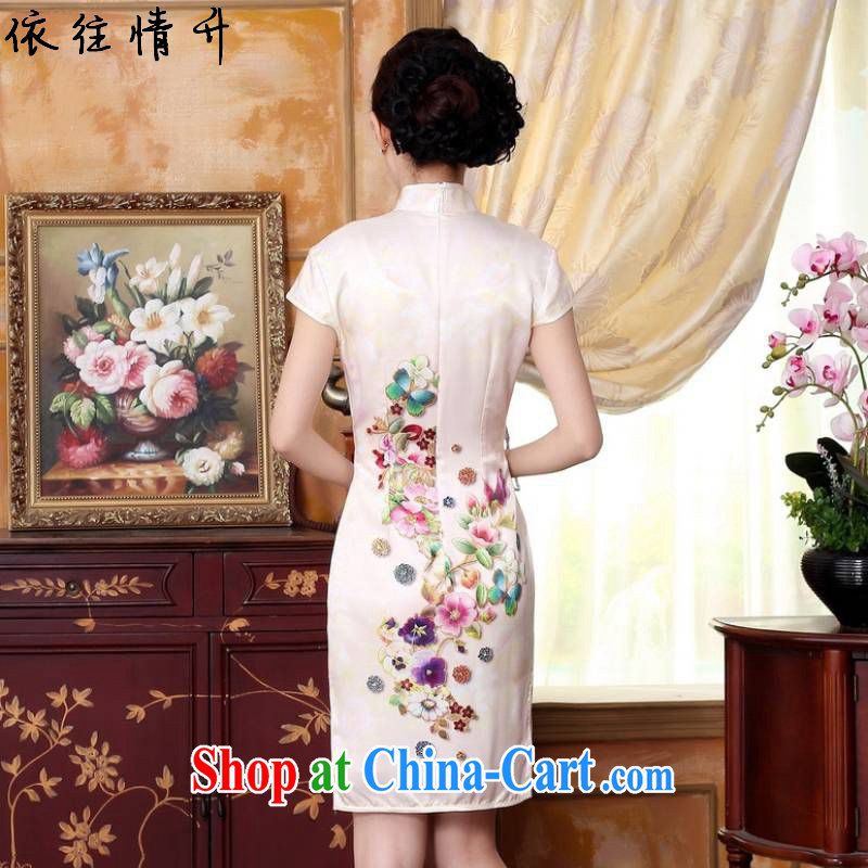 In accordance with the conditions and in summer and stylish new ladies retro improved Chinese, for a tight cultivating short-sleeved Chinese cheongsam dress LGD/Z 0024 #as figure 2 XL, in accordance with the situation, and to shop on the Internet