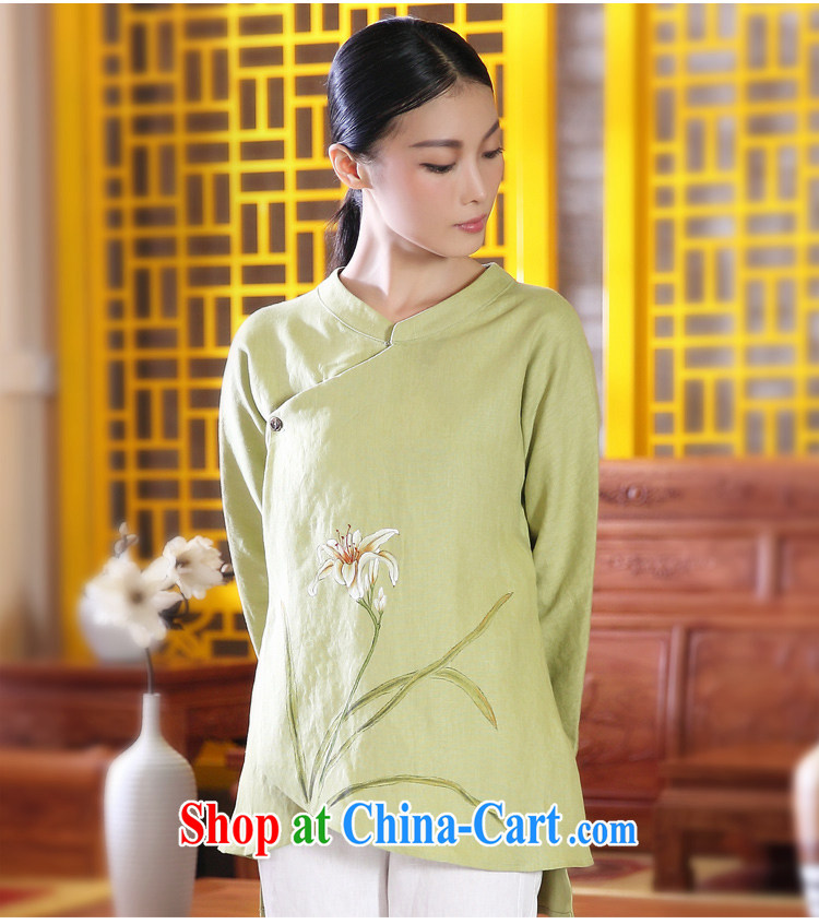 Ink 2014 autumn basket with the original Tang women improved, served girl retro ethnic wind dress hand-painted Xuan take light green XXL pictures, price, brand platters! Elections are good character, the national distribution, so why buy now enjoy more preferential! Health