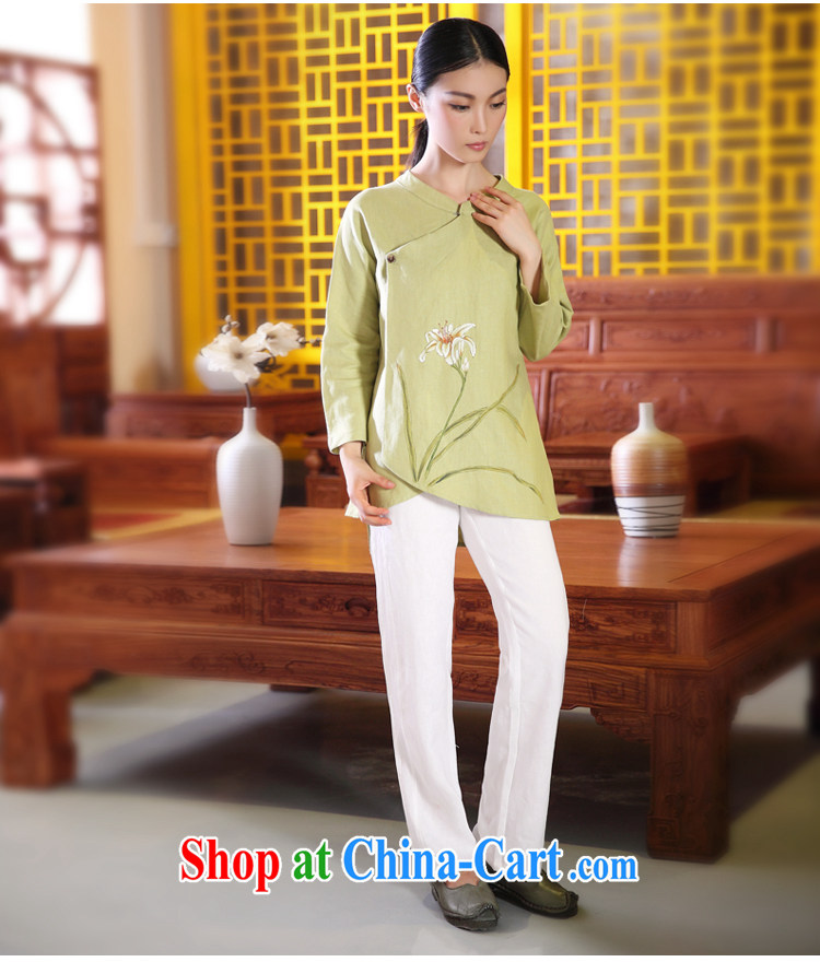 Ink 2014 autumn basket with the original Tang women improved, served girl retro ethnic wind dress hand-painted Xuan take light green XXL pictures, price, brand platters! Elections are good character, the national distribution, so why buy now enjoy more preferential! Health