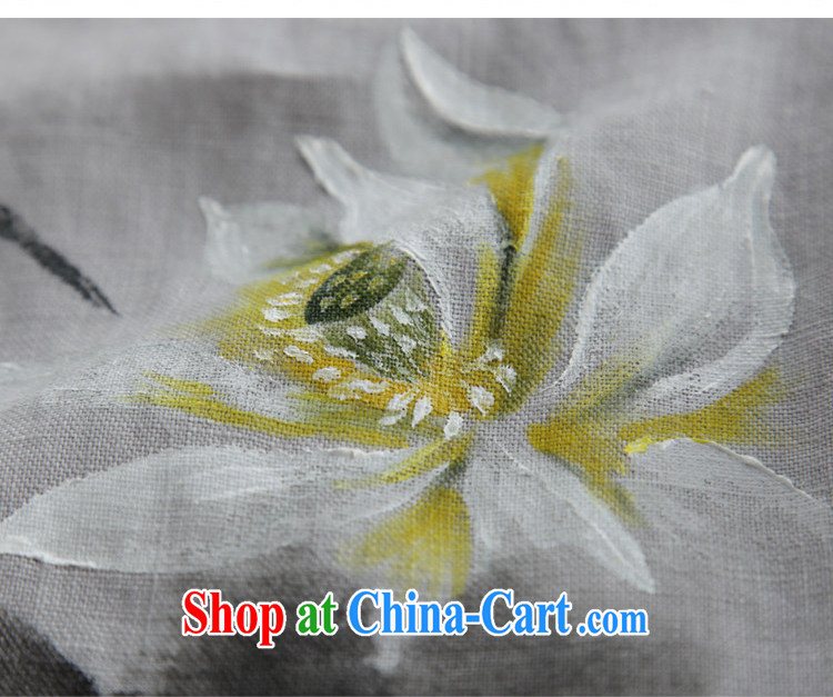 Ink cotton the Tang with new spring and autumn loose linen hand-painted up arts, loose or relaxed Lotus linen XXL pictures, price, brand platters! Elections are good character, the national distribution, so why buy now enjoy more preferential! Health