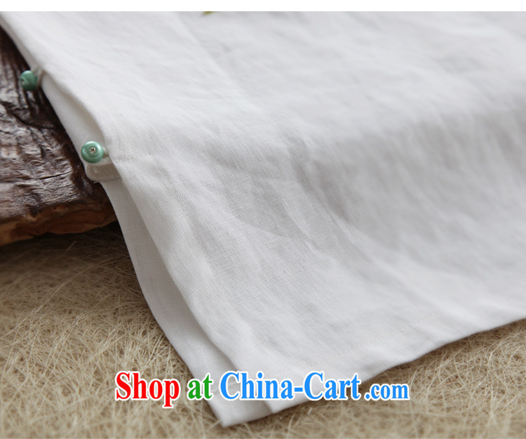 Ink 2014 autumn and winter, hand-painted cotton the Chinese female Chinese Han-T-shirt ethnic wind retro jacket white XXL pictures, price, brand platters! Elections are good character, the national distribution, so why buy now enjoy more preferential! Health