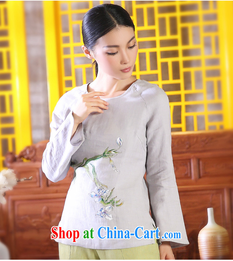 Ink valleys of the autumn, the Han-girls cotton Ma Tang women mounted on antique Chinese women linen light gray XXL pictures, price, brand platters! Elections are good character, the national distribution, so why buy now enjoy more preferential! Health