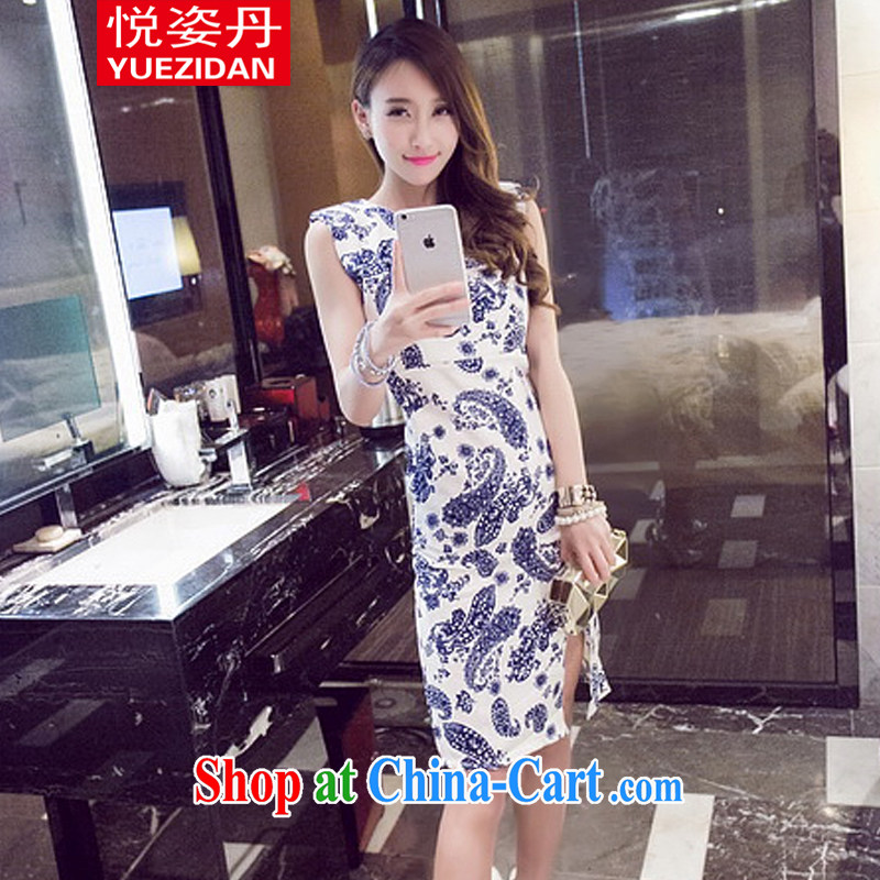 Yue Chi Dan 2015 new European and American-style retro stamp duty cultivating the forklift truck-cheongsam dress suit L, Yue Chi Dan, shopping on the Internet
