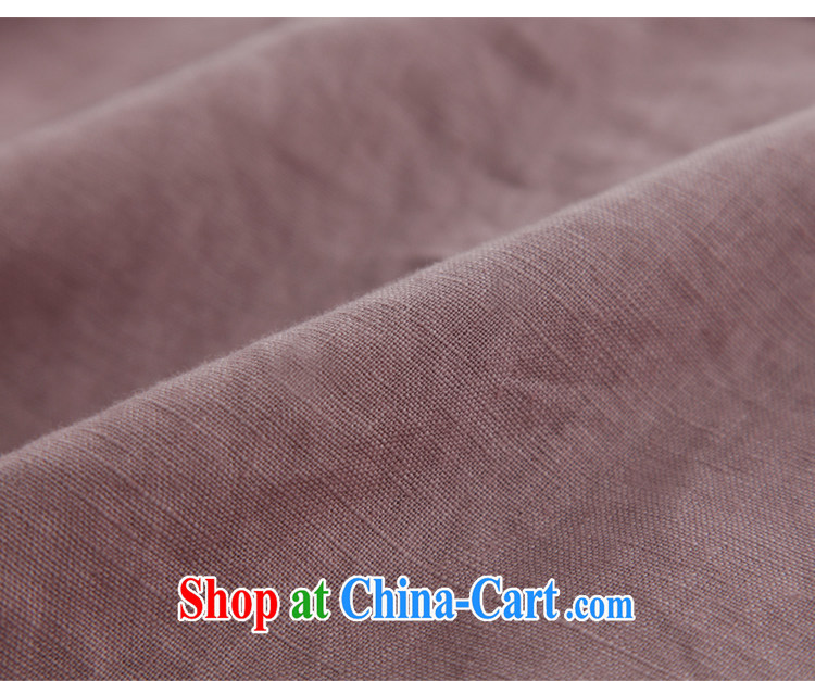 ink of the flowers cotton Ma Tang Women fall on flax, served on the loose retro ethnic wind dress light purple XXL pictures, price, brand platters! Elections are good character, the national distribution, so why buy now enjoy more preferential! Health