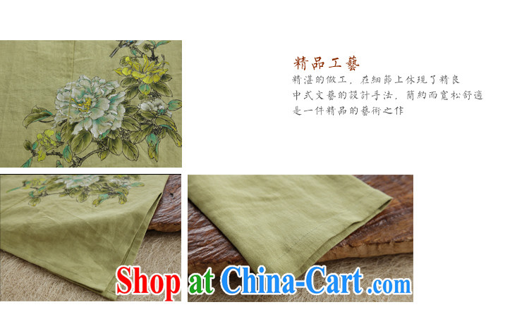 Ink meticulous cuckoo original design arts and cultural, ethnic wind cotton the Girls fall on China wind Chinese large, female Green XXL pictures, price, brand platters! Elections are good character, the national distribution, so why buy now enjoy more preferential! Health