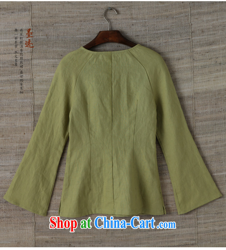 Autumn marks the National wind hand-painted Lotus Chinese cotton Ms. Ma improved Han-Chinese girls blouses green XXL pictures, price, brand platters! Elections are good character, the national distribution, so why buy now enjoy more preferential! Health