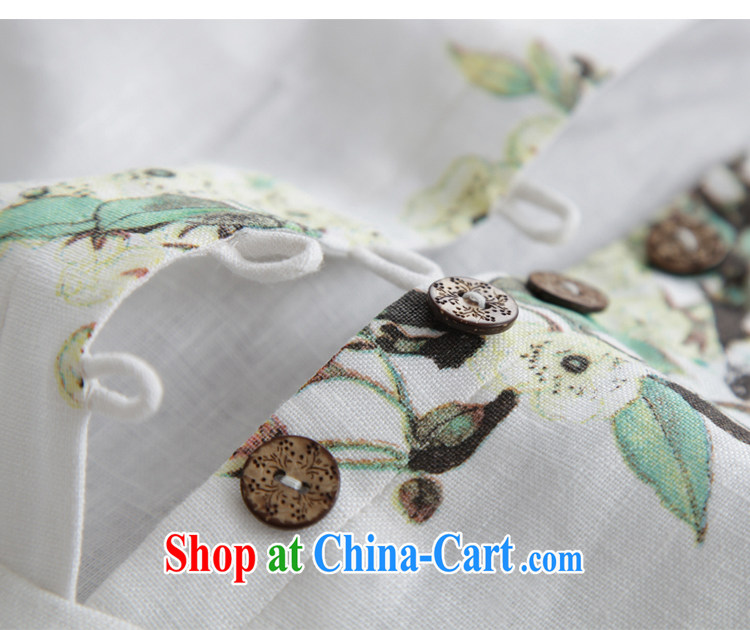 Ink Ewha rain fall basket with the female linen Chinese Han-Chinese girl T-shirt hand-painted art Ethnic Wind white XXL pictures, price, brand platters! Elections are good character, the national distribution, so why buy now enjoy more preferential! Health