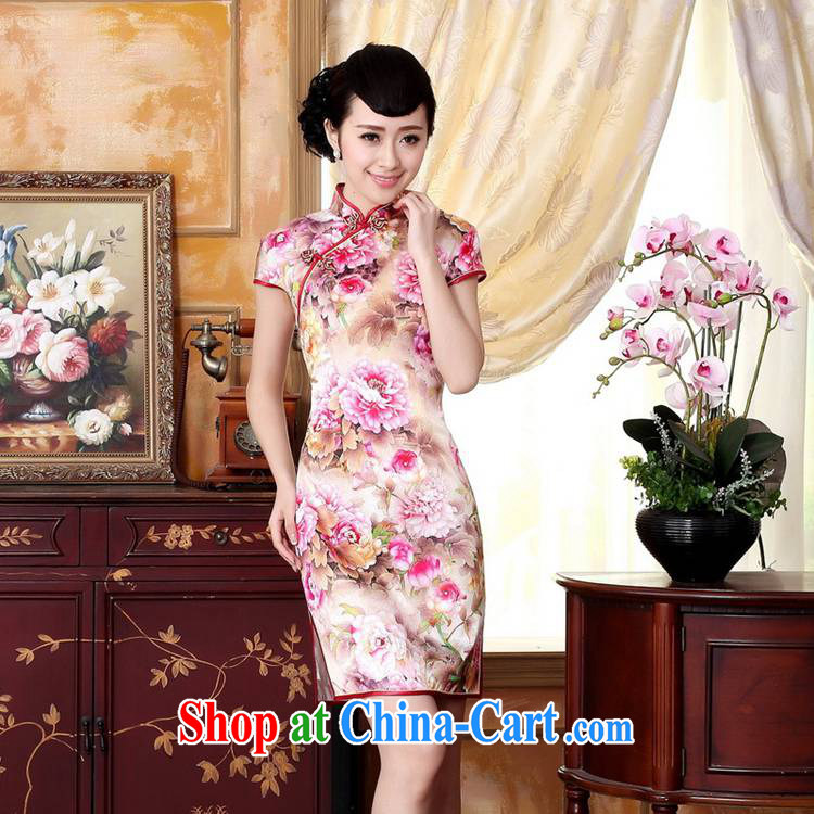 According to the conditions in summer and stylish new ladies retro Ethnic Wind improved tang on the collar-tie cultivating short-sleeved Chinese cheongsam dress LGD/Z 0022 figure 2 XL pictures, price, brand platters! Elections are good character, the national distribution, so why buy now enjoy more preferential! Health