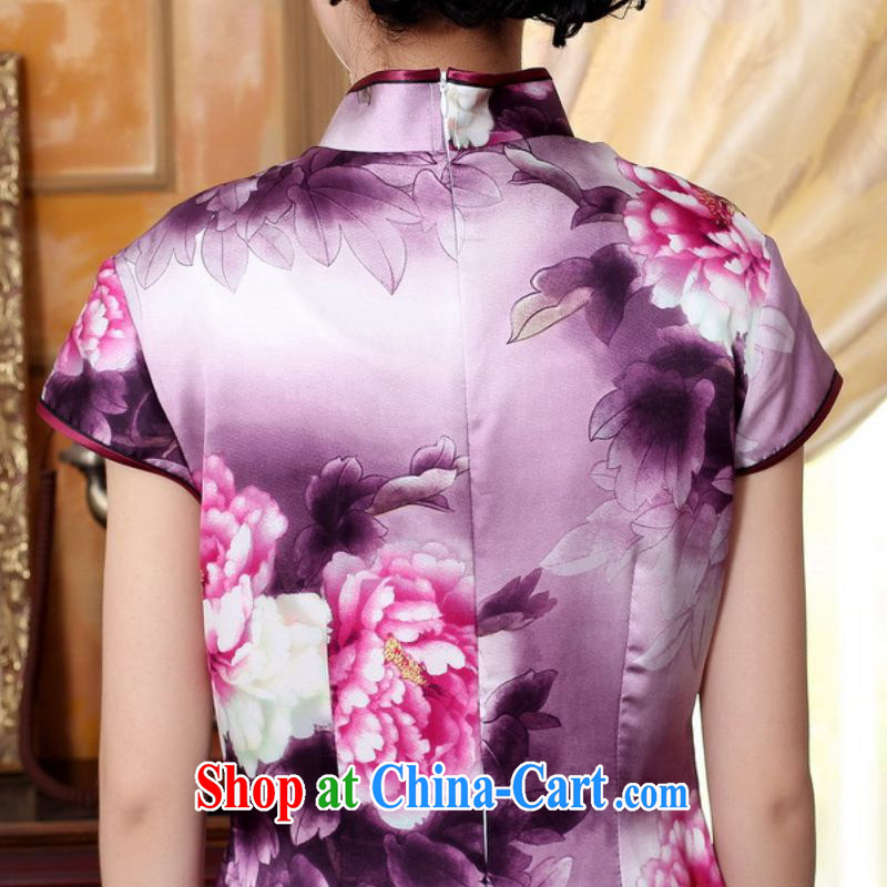 According to fuser summer stylish new ladies retro ethnic wind Tang on the collar is tight poster cultivating short-sleeved Chinese cheongsam dress LGD/Z #0023 figure 2 XL, fuser, and shopping on the Internet