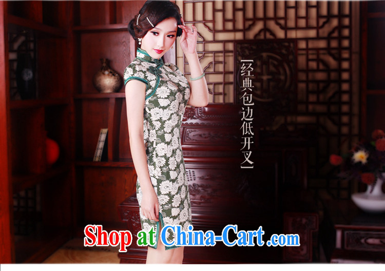 Sporting high-end cotton the cheongsam dress short stylish daily improved retro dresses dresses 5092 new 5092 fancy XXL pictures, price, brand platters! Elections are good character, the national distribution, so why buy now enjoy more preferential! Health