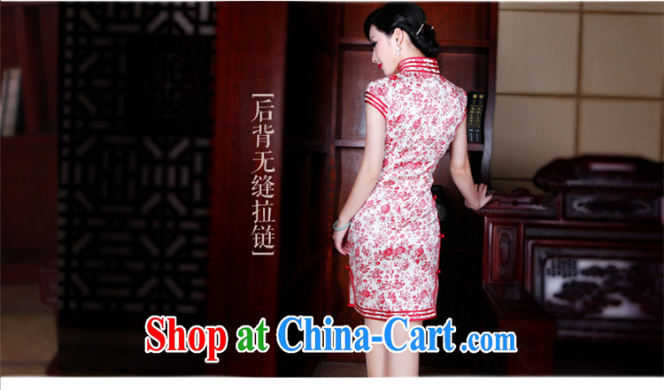 Unwind after the 2015 spring and summer, the cheongsam dress retro fashion improved cultivation cheongsam dress 5237 new 5237 red XXL pictures, price, brand platters! Elections are good character, the national distribution, so why buy now enjoy more preferential! Health