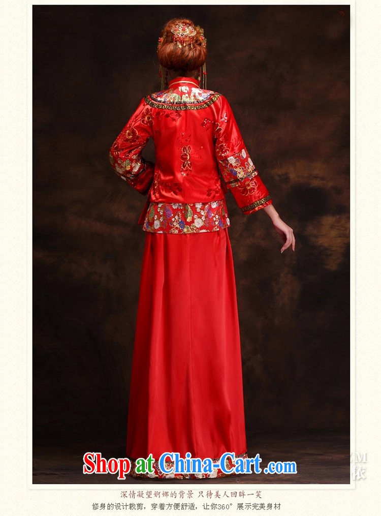 married love show reel summer clothing, bridal dresses costumes bride married Yi Chinese wedding long bridal toast clothing wedding dress red S pictures, price, brand platters! Elections are good character, the national distribution, so why buy now enjoy more preferential! Health