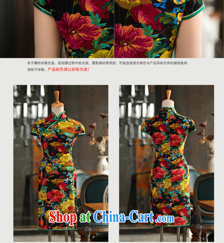 Non-you don't marry everyday robes cotton Ma sexy cheongsam dress retro stretch mandarin gowns, ladies dress cheongsam picture color 2 XL pictures, price, brand platters! Elections are good character, the national distribution, so why buy now enjoy more preferential! Health