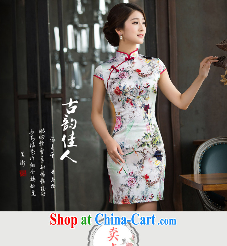 Non-you don't marry everyday dress sauna silk Silk Cheongsam summer short cheongsam suit Female picture color 2 XL pictures, price, brand platters! Elections are good character, the national distribution, so why buy now enjoy more preferential! Health