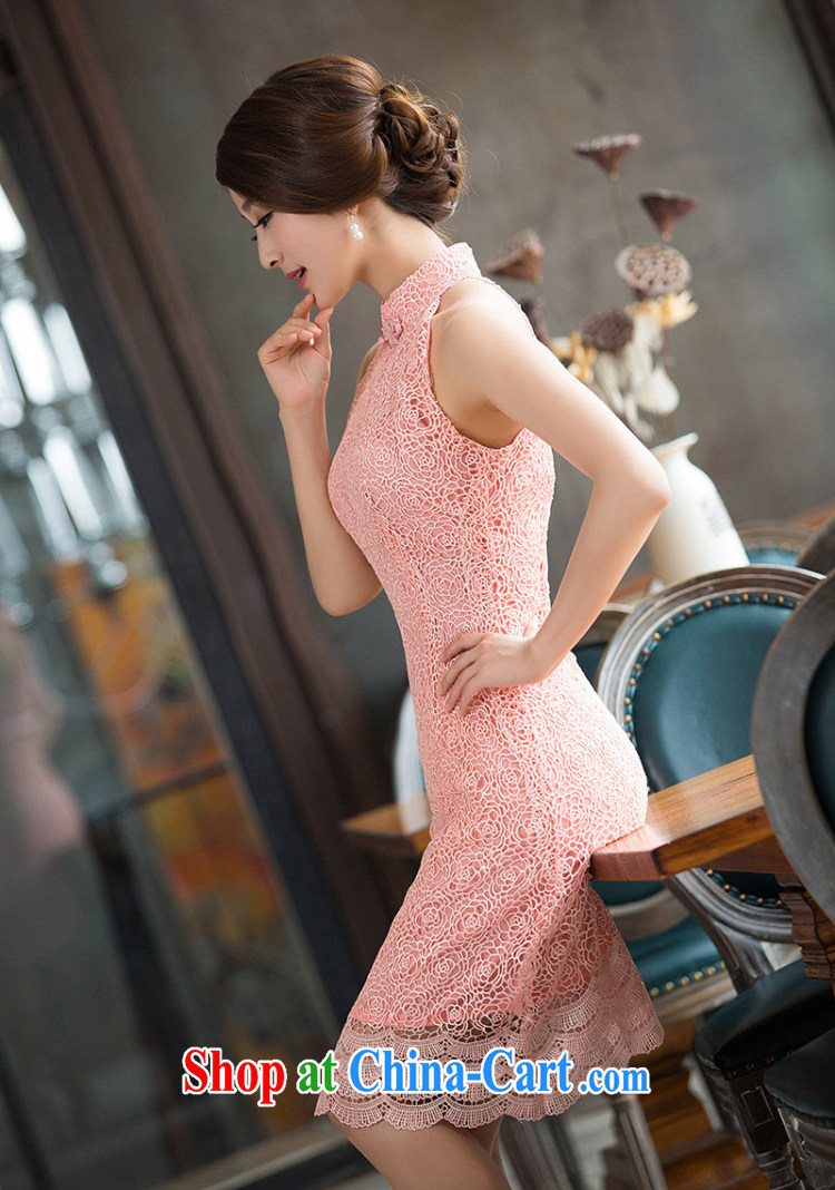 Non-you don't marry 2015 summer new, improved stylish short cheongsam dress lace daily dresses toast clothing picture color 2 XL pictures, price, brand platters! Elections are good character, the national distribution, so why buy now enjoy more preferential! Health