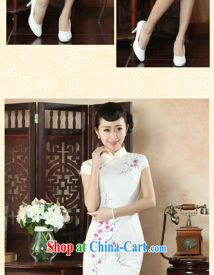 spend the summer new cheongsam dress Chinese improved, for a tight embroidered light cultivating small Phillips-short dresses such as the color 2 XL pictures, price, brand platters! Elections are good character, the national distribution, so why buy now enjoy more preferential! Health