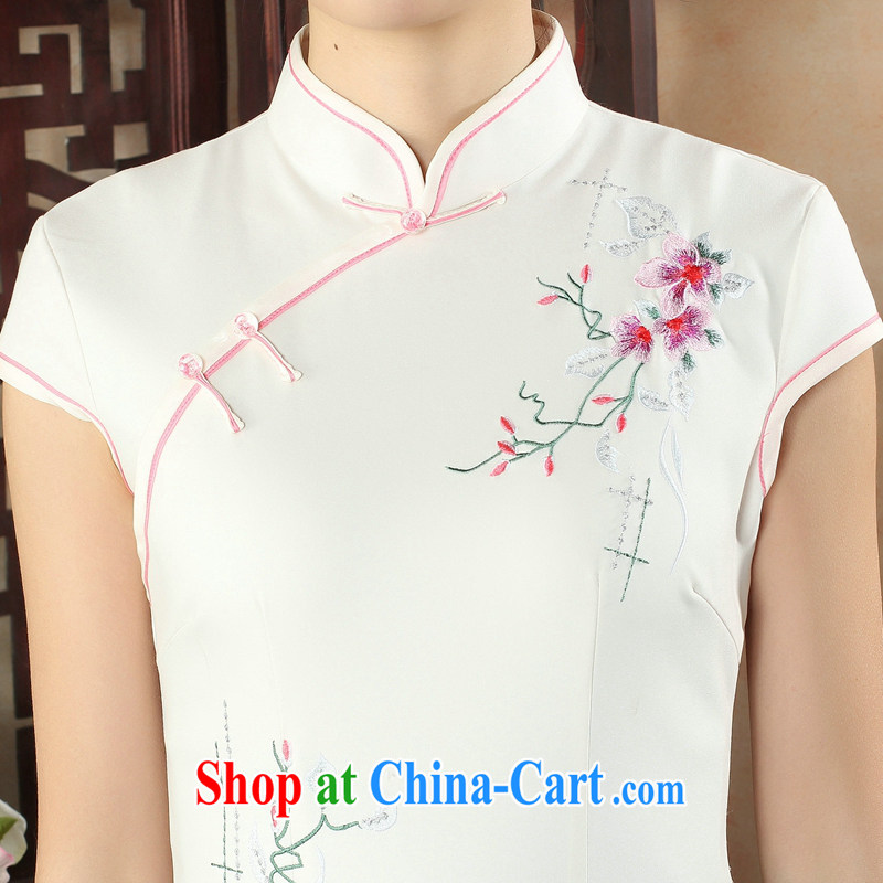 spend the summer new cheongsam dress Chinese improved, for a tight embroidered light cultivating small Phillips-short dresses such as the color 2 XL, figure, and shopping on the Internet