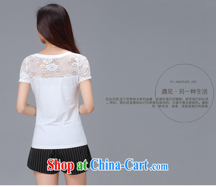 255 G Philip M, only 2015 spring and summer round-collar short-sleeve shirt T net yarn solid T-shirt lace stitching T-shirt black 2XL pictures, price, brand platters! Elections are good character, the national distribution, so why buy now enjoy more preferential! Health