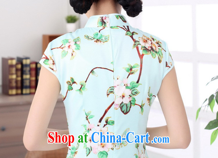 Mrs Ingrid sprawl economy 2015 summer Korean beauty and stylish cotton short-sleeved retro Chinese cheongsam dress D 0004 - A XXL pictures, price, brand platters! Elections are good character, the national distribution, so why buy now enjoy more preferential! Health
