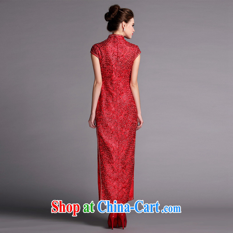 Long dresses 2015 new dress summer wedding dress improved cultivation video thin retro Park Ki-mouth robe skirt red XXL, rare elements, and shopping on the Internet